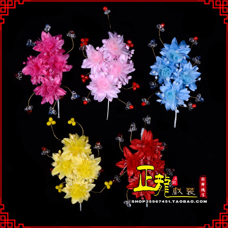 拉萨戏剧包头用品小姐鬓花头饰头花 太阳珠花