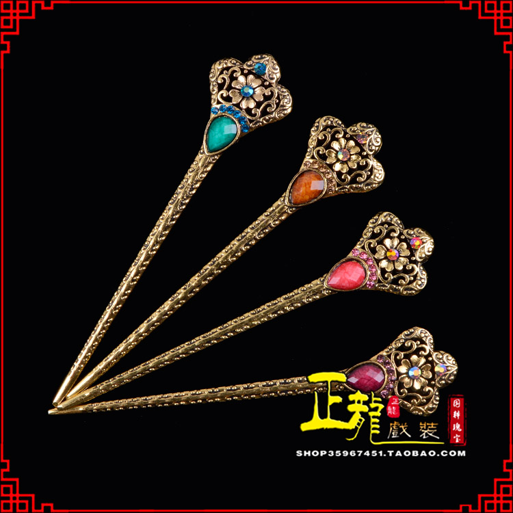 拉萨头饰老旦青衣员外夫人簪子 老旦发簪