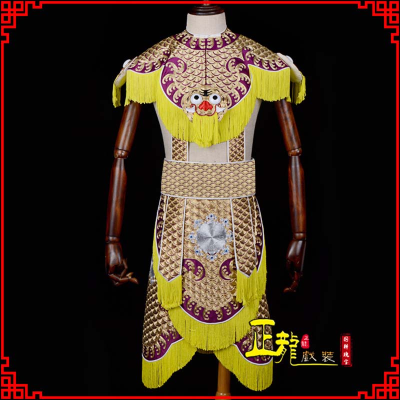 拉萨武将士兵云肩鱼鳞侉子